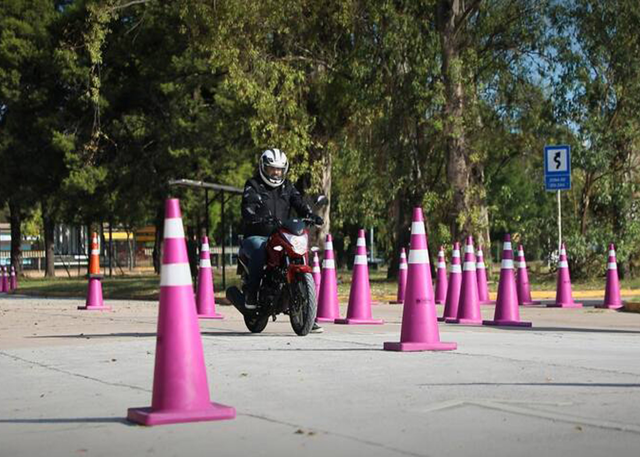 Se suma una nueva pista en la Ciudad para rendir el examen de conducción de motos